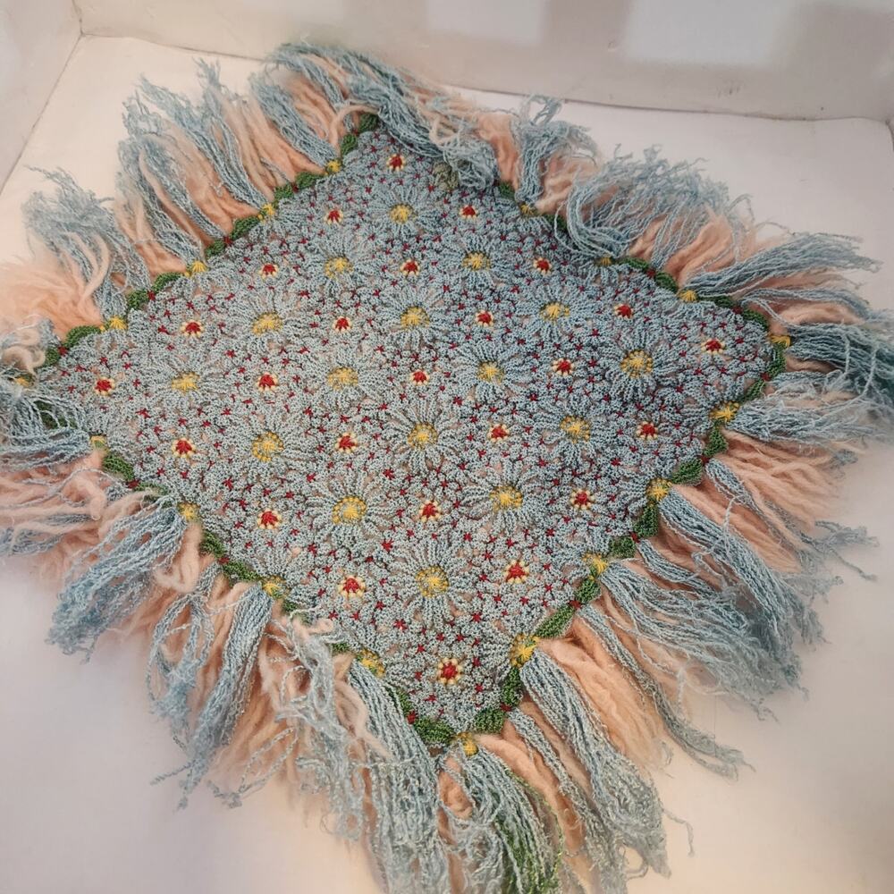 Vintage Crocheted Doily 15x15